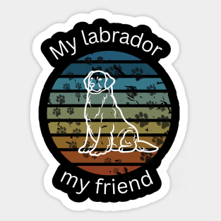 My dog ​​is my friend. Sticker